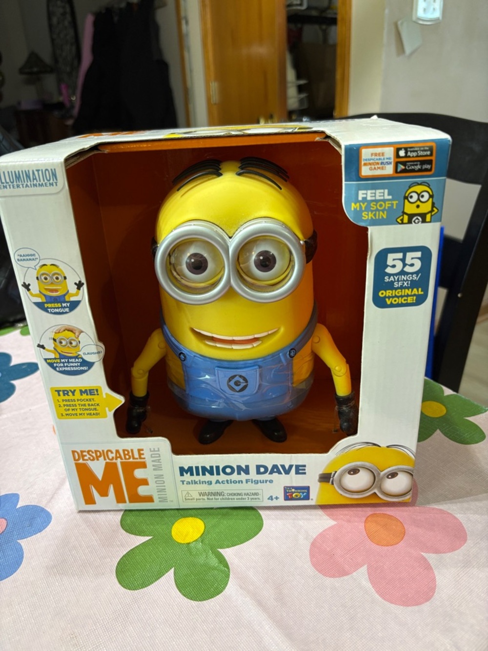 Despicable Me Minion Dave Talking Action Figure - Yellow